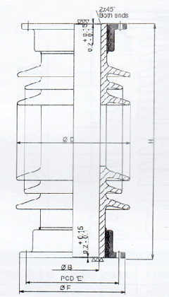 Long post & long rod insulators manufacturer and supplier in India